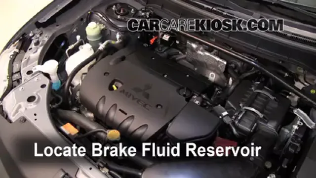 2010 Mitsubishi Outlander ES 2.4L 4 Cyl. Brake Fluid Check Fluid Level